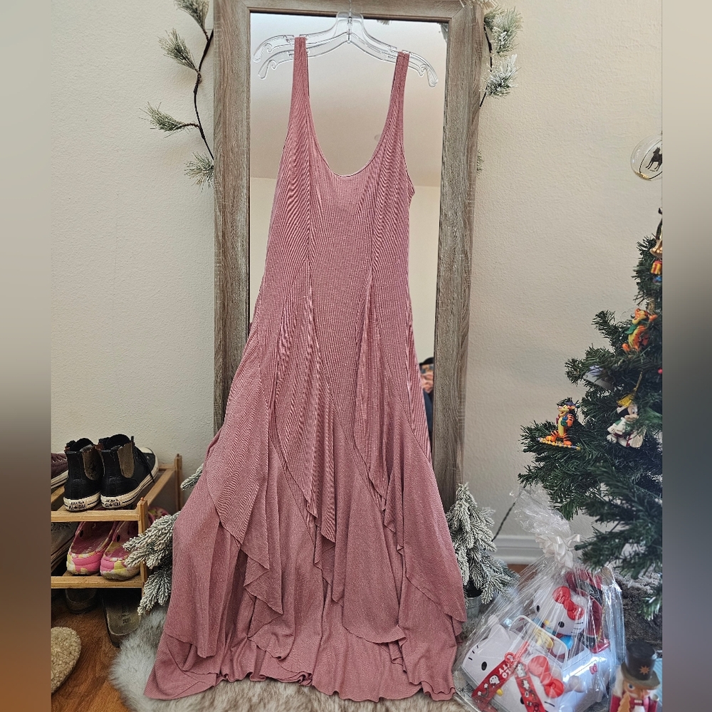 Free People Mauve Maxi Dress - L